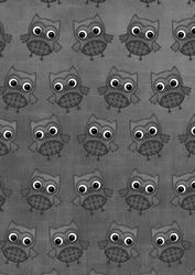 Black Toned Owls A4 Backing Paper