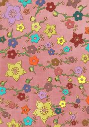 Pink All Over Coloured Cherry Blossom A4 Backing Paper