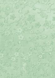 Mint Green All Over Cherry Blossom A4 Backing Paper