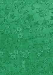 Dark Green All Over Cherry Blossom A4 Backing Paper
