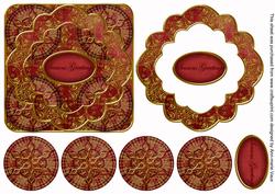 Dred Goldflake Seasons Greetings 3D Rosette Topper