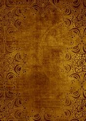 Gold Snowflake Dark Border A4 Backing Paper