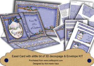 Snowscene Blue from All of Us 3D Easel Book Kit