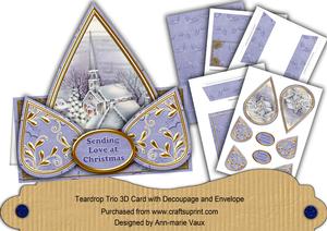 Village Church Sending Love at Christmas Teardrop Trio Kit
