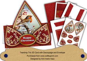Red Robin Happy Christmas Teardrop Trio Kit