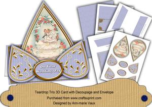 Wedding Cake Blue Your Wedding Day Teardrop Trio Kit