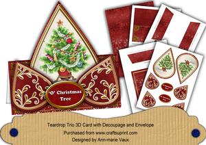 Elegant Tree Red 'o' Christmas Tree Teardrop Trio Kit