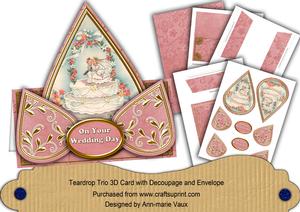 Wedding Cake Pink Your Wedding Day Teardrop Trio Kit