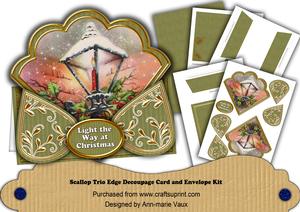 Lantern1 Olive Light the Way Scallop Trio Kit