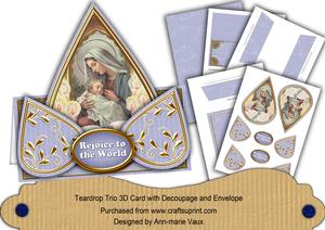 Mother Mary Rejoice to the World Teardrop Trio Kit