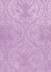Lilac Flower Damask Emboss Lights A4 Backing Paper