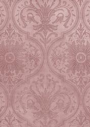 Dpink Flower Damask Emboss Lights A4 Backing Paper