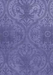 Dark Blue Flower Damask Emboss Lights A4 Backing Paper