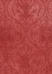 Dark Red Flower Damask Emboss Lights A4 Backing Paper