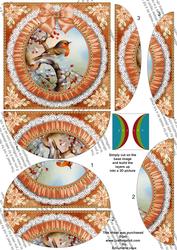 Red Robin Ruffle 5in Round Side Stacker