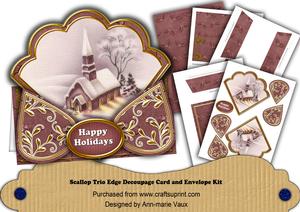 Plum Church Happy Holidays Scallop Trio Kit