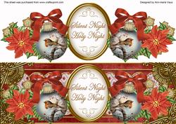 Red Robin Silent Night Large Dl Topper