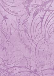 Lilac Bird Flourish Swirls A4 Backing Paper