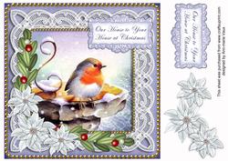 Blue Robin Our House to Your House 8in Sentiment Topper