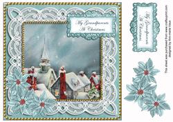 Blue Rooftops My Grandparents 8in Sentiment Topper