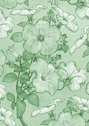 Mint Green Allover Large Flora A4 Backing Paper