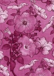 Cerise Allover Large Flora A4 Backing Paper