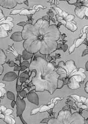 Silver Allover Large Flora A4 Backing Paper