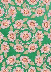 Dark Green Oriental Lotus Colour A4 Backing Paper
