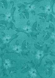 Teal Plain Apple Blossom A4 Backing Paper