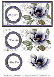 Dblue Magnolia All My Love Dl Decoupage Topper