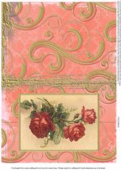 Pretty Roses Style 1 Fold Back Card