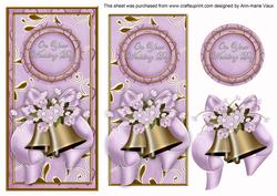 Lilac Wedding Bells Your Wedding Day Dl Topdown Topper