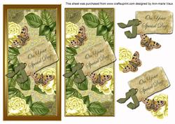 Lemon Roses Your Special Day Dl Topdown Topper