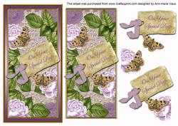 Lilac Roses Your Special Day Dl Topdown Topper