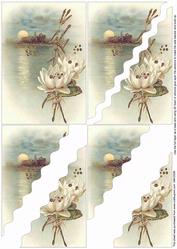 Oriental Lily Wavy Corner Side Stacker