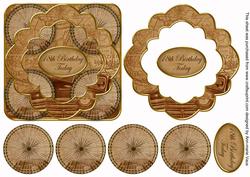 Tea Vintage Car 18th Birthday 3D Rosette Topper Sheet