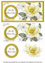 Lemon Magnolia Both of You Dl Decoupage Topper