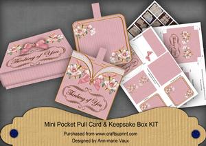 P Butterfly Thinking of You Mini Pocket Card & Keepsake Box