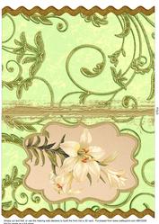 Lily Bracket Wavy Edge Card