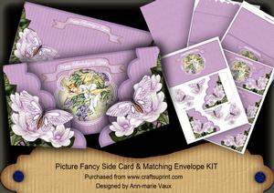 Lilac Fairy Happy Birthday Fancy Picture 3D Card Kit