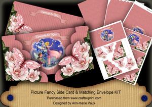 Pink Fairys Especially for You Fancy Picture 3D Card Kit