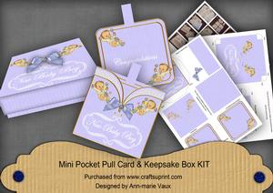 New Baby Boy Blue Mini Pocket & Box Kit