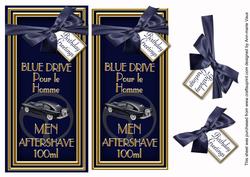 Blue Aftershave Birthday Greetings Dl Topdown Topper