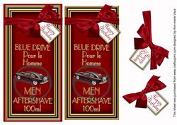 Red Aftershave Happy Birthday Dl Topdown Decoupage Topper
