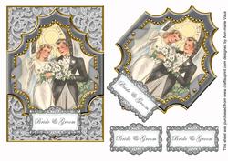 Silver Couple Bride & Groom 7x5 Step by Step