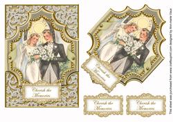 Cream Couple Cherish Memories 7x5 Step by Step
