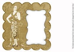Cream Fashion Lady Plain 8in Scallop Insert Panel