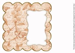 Borange Sweetpea Plain 8in Scallop Insert Panel