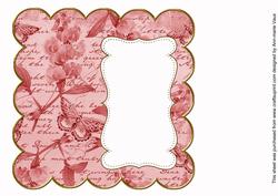 Dred Sweetpea Plain 8in Scallop Insert Panel