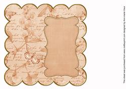 Borange Sweetpea Coloured 8in Scallop Insert Panel